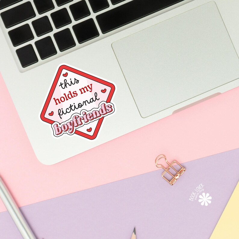 Fictional Boyfriends Stickers / Bookish Stickers / Book Lover Gift / Bookish Merch / Kindle Sticker / Smut Reader / Reading Lover / E-Reader image 2