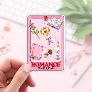 Romance Book Club Tarot Card Stickers / Bookish Stickers / Book Lover Gift / Bookish Merch / Kindle Sticker / Smut Reader / Reading Lover