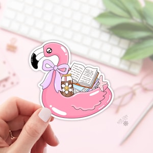 Bookish Summer Stickers / Bookish Stickers / Book Lover Gift / Bookish Merch / Kindle Sticker / Smut Reader / Reading Lover / E-Reader