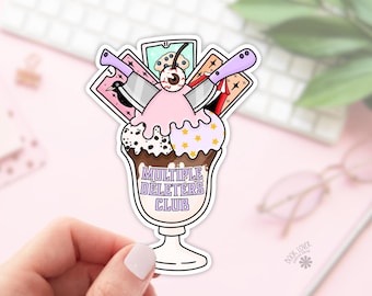 Multiple Deleters Club Stickers / Bookish Stickers / Book Lover Gift / Bookish Merch / Kindle Sticker / Dark Romance Reading Lover