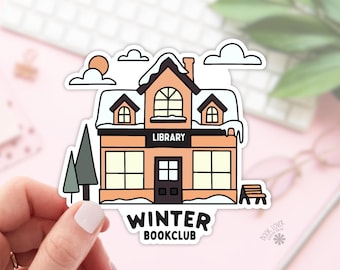 Winter BookClub Library Stickers / Bookish Stickers / Book Lover Gift / Bookish Merch / Kindle Sticker / Smut Reader / Reading Lover