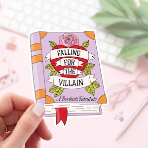 Falling for The Villain Stickers / Bookish Stickers / Book Lover Gift / Bookish Merch / Kindle Sticker / Smut Reader / Reading Lover