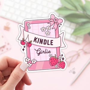 Kindle Girlie Stickers / Bookish Stickers / Book Lover Gift / Bookish Merch / Kindle Sticker / Smut Reader / Reading Lover / E-Reader