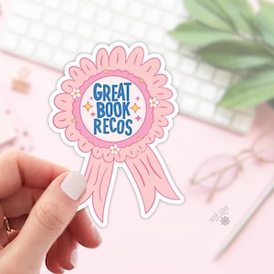 Great Book Recos Stickers / Bookish Stickers / Book Lover Gift / Bookish Merch / Kindle Sticker / Smut Reader / Reading Lover / E-Reader