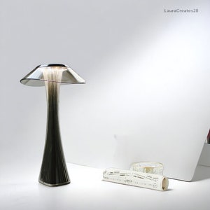 Nordic Minimalist LED, Desk Lamp USB Charging, house decoration modern, house decoration modern art, Gift for Her Czarny