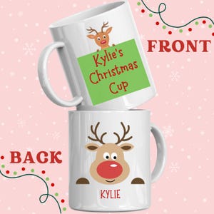 Customizable Christmas Mug, Custom Name Christmas Mug. The Perfect Gift for Her, Christmas Parties, Secret Santa, Gift for Friends.
