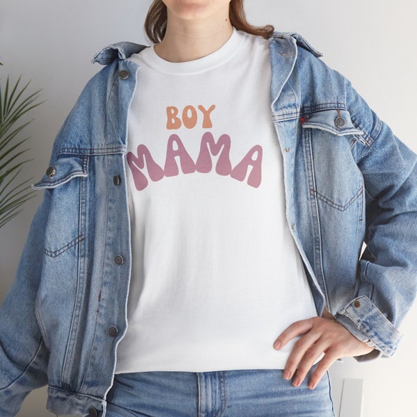 Boy Mama Tee, Boy Mom Shirt, Boy Mommy T-Shirt, Boy Mom Graphic