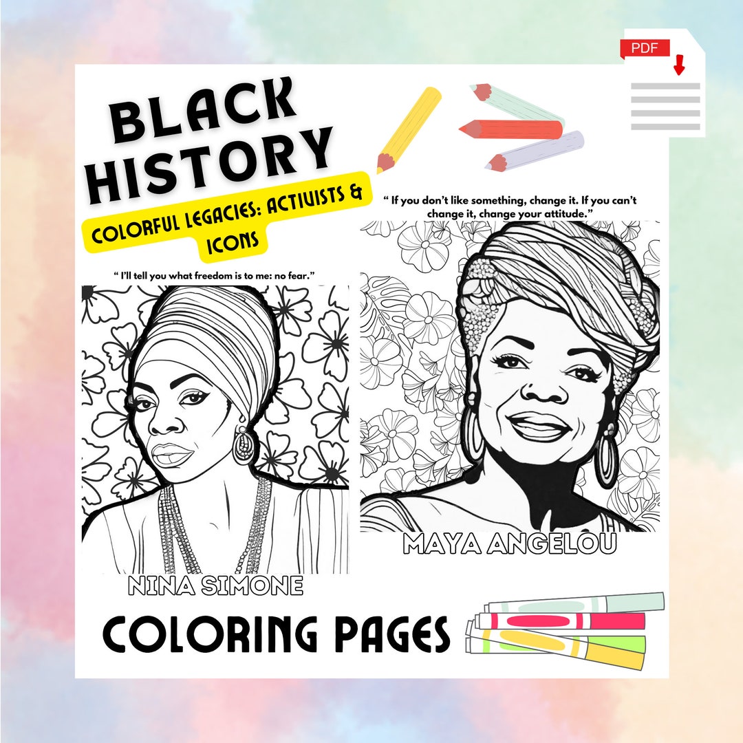 Black History Coloring Pages With Quotes most Remarkable African ...