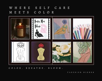 Body Positive Coloring Book PDF | Self Love Coloring Pages | Feminine Line Art | Body Positivity Gift | Instant Digital Download | Women Emp