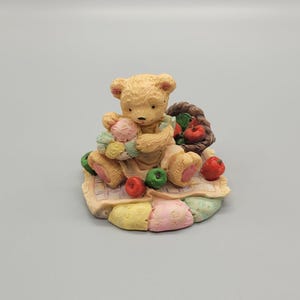 Adorable Vintage Bear Figurine (1989) - Lareaux - Original Box