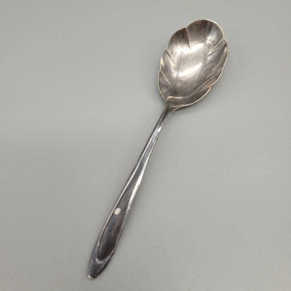 Vintage 1960s Meriden Silver plated Spoon, Collector's Piece,  Scalloped shell spoon