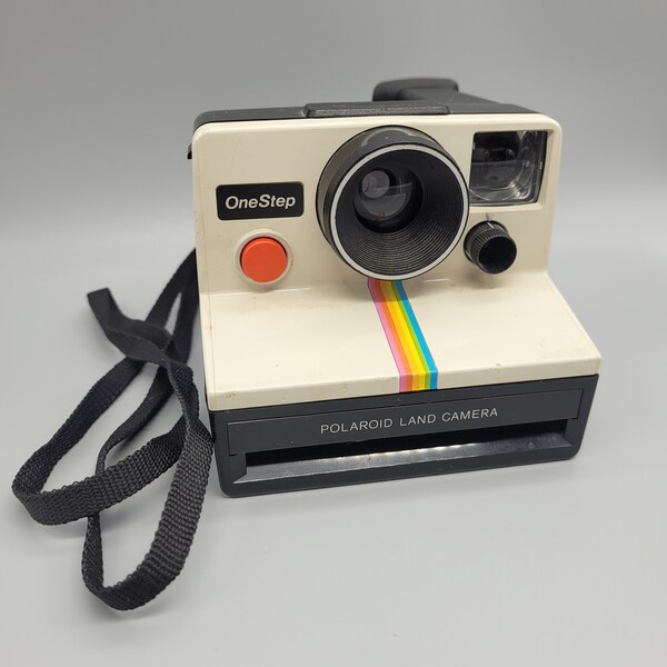 Vintage 1970s Polaroid SX-70 One Step Rainbow Stripe Land Camera Vintage Polaroid Rainbow camera Collector's Piece