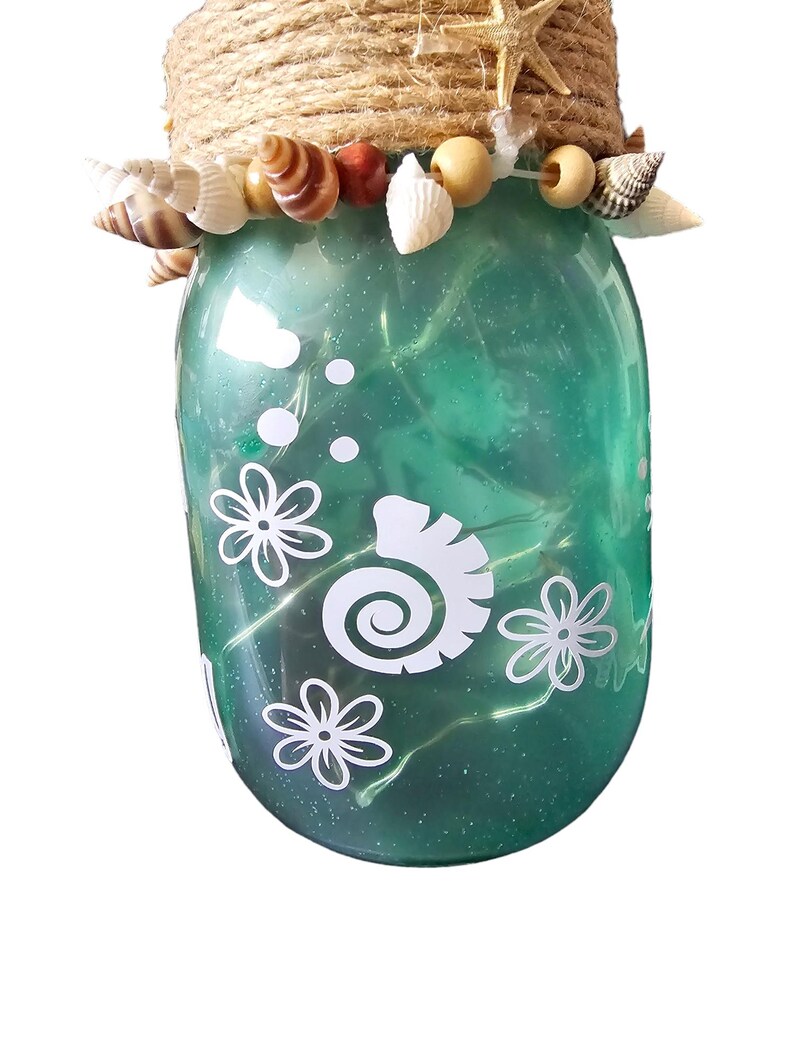 SirensSong101 Mermaid Overlooking Ocean Jar - Thumbnail 2