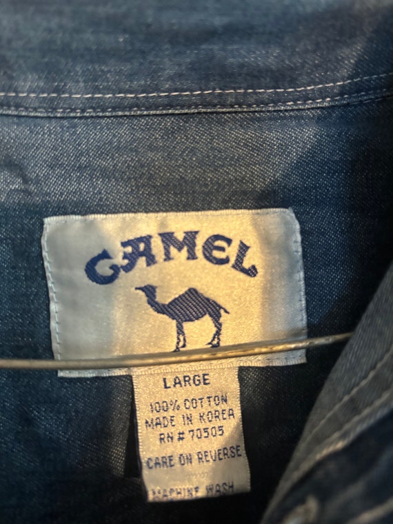 Vintage 1990’s Camel Denim Shirt - image 4