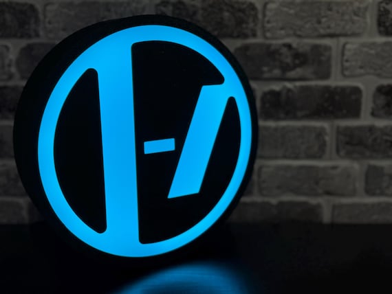 Twenty One Pilots Inspired Logo LED Light Box – 9.75” Tall