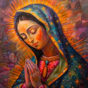 Virgen de Guadalupe Clip Art 4 JPG Mix Media Tarjeta Haciendo Invitaciones Collage Junk Journal Digital Paper Craft Bookscrapping - 266