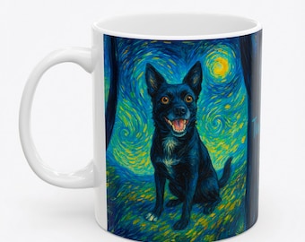 Personalized Dog Portrait Mug Gift for Dog Mom Custom Photo Coffee Cup