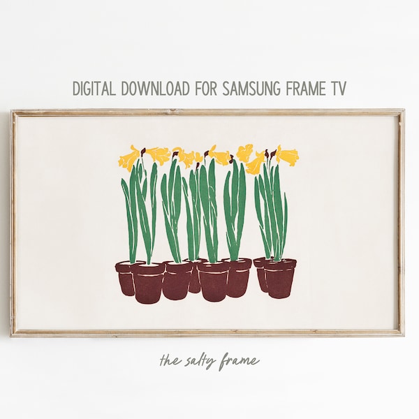 Samsung Frame TV Art || Vintage Painting || Botanical || Spring || Art for Frame TV || Digital Download || Digital TV Art || The Salty Frame