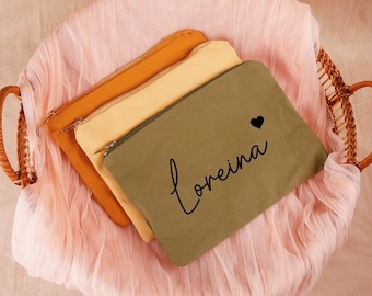 Makeup Bag - Custom Makeup Bag - Cosmetic Bag - Custom coin bag - Birthday Gift for Her- Personalized Gifts - Monogram Makeup Bag Bridette