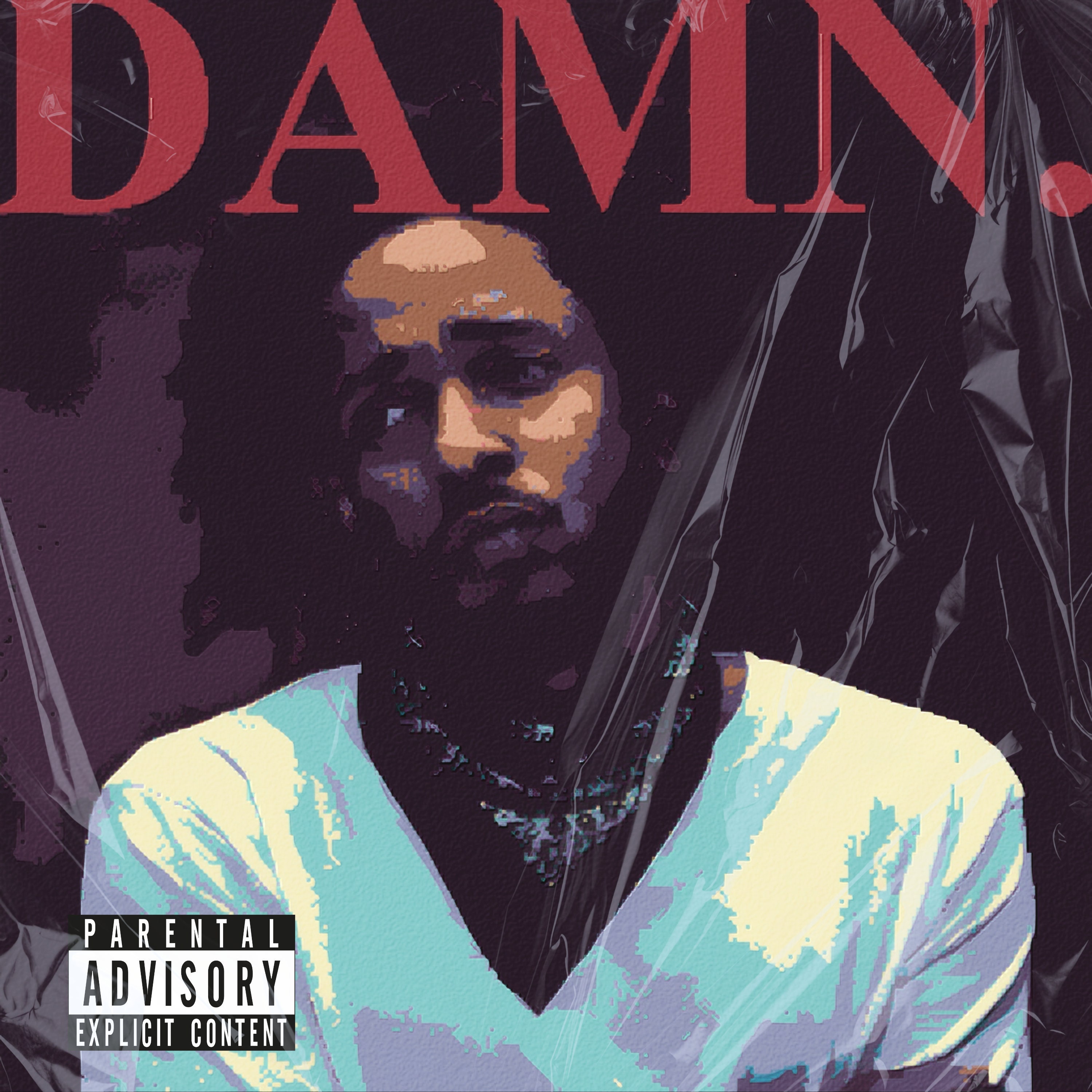 Pixelated Masterpiece: Kendrick Lamar's 'damn' Album Cover Reimagined 