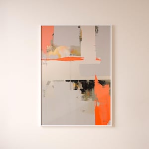 Neutrale Wabi Sabi Wandkunst, Abstrakte Malerei Giclée, Moderne Minimalistische Kunst, Urban Art  Wanddekoration, Moderne Kunst Giclée Druck