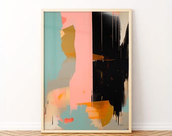 Wabi Sabi Abstract Art Print: Neutral Modern Wall Decor