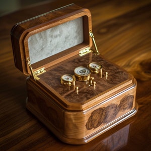 Cajas de música hechas a mano con tocadiscos