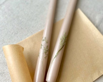 Botanical Taper Candles