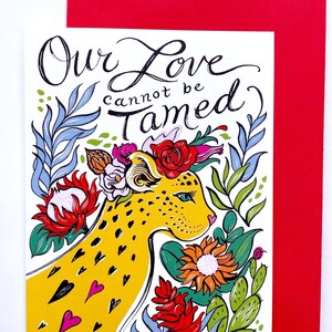 Cartão de Dia dos Namorados, "Amor Indomável", por Laura Marr da Flourish Creative