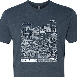 Richmond, VA Tee Shirt, Made in VA