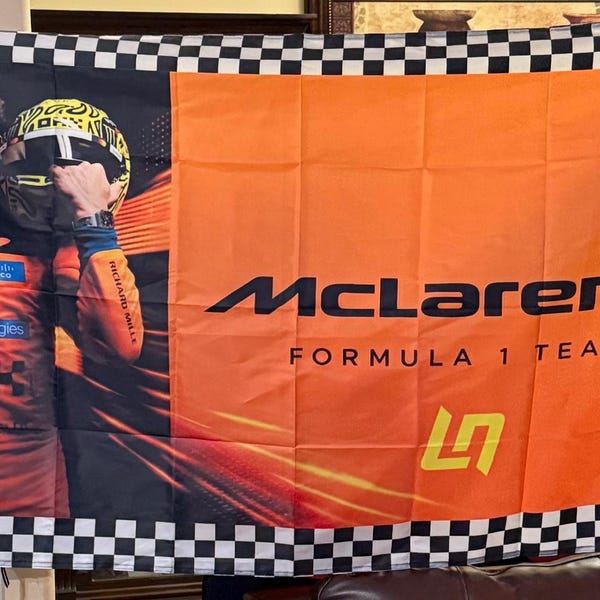 New McLaren Lando Norris 4 Flag