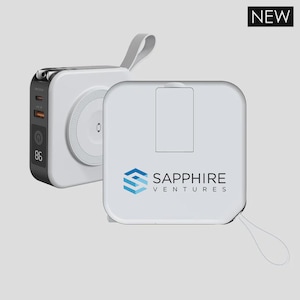 Traveler 4.0 – now with MagSafe® wireless and built-in Apple® Watch charging!  Compact Promo Tech – full-color Custom Logo, Corporate Gift