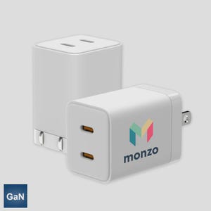 Custom Personalized Blok 2.0 GaN Dual USB-C Charger — 40 W Compact Fast Charge Block with Full-Color Print - Promo Tec – Custom Logo