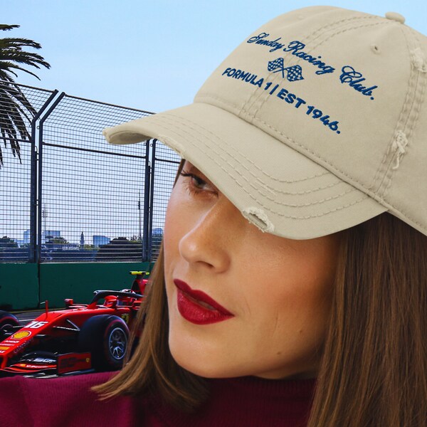 Sunday Racing Club, Embroidered F1 Hat, Sundays are for Formula 1, F1 hat, F1 Cap, Formula 1 Hat, Formula 1 Cap, Ferrari Hat, Ferrari Cap