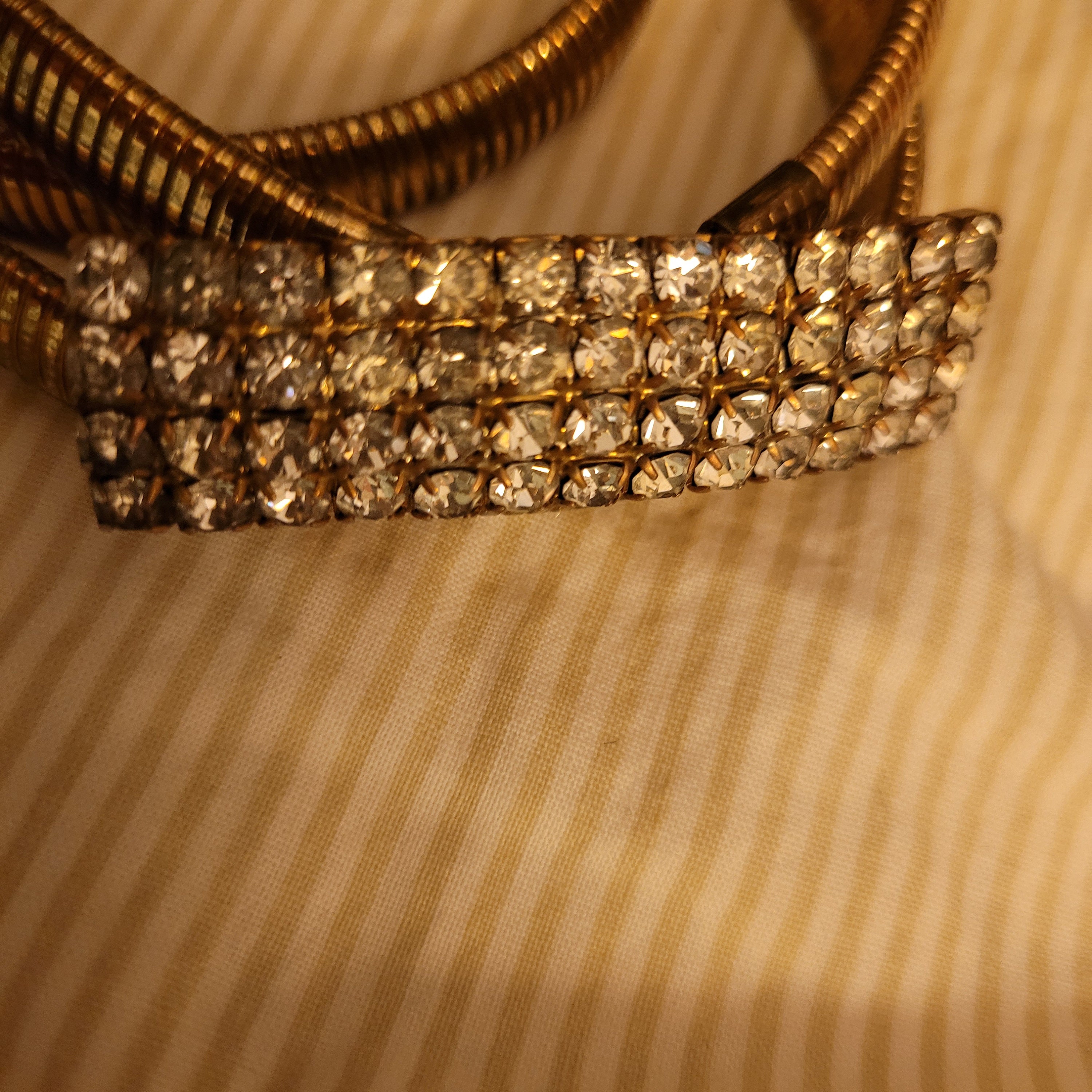 Vintage Stretchy Rhinestone Buckle Goldtone Belt - Etsy
