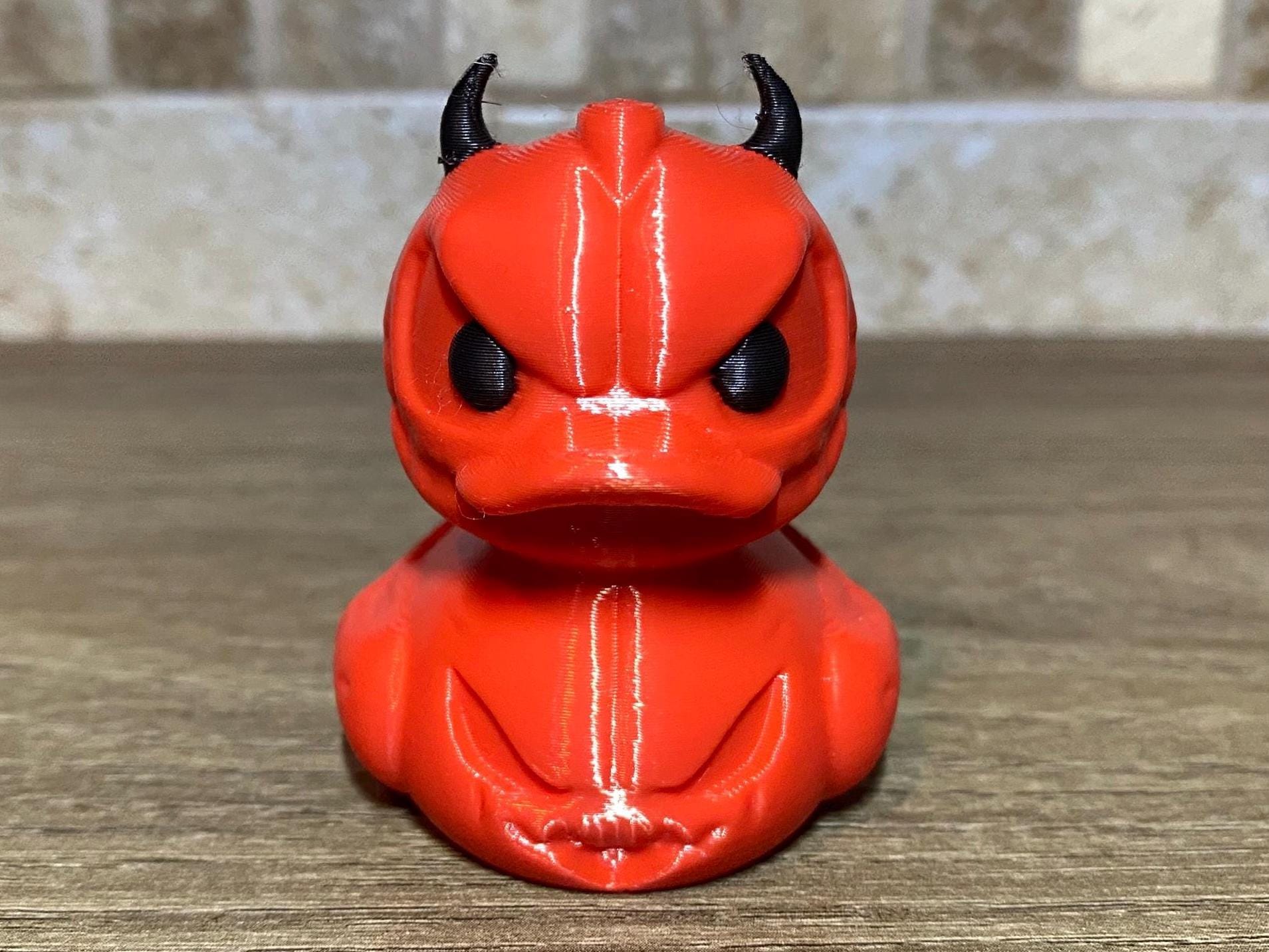 デビルダック | デーモンダック | 邪悪なアヒルの置物 | 3Dプリントの