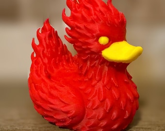Canard phénix - figurine imprimée en 3D - décoration de tableau de bord de voiture - cadeau canard - croisières - objets de collection