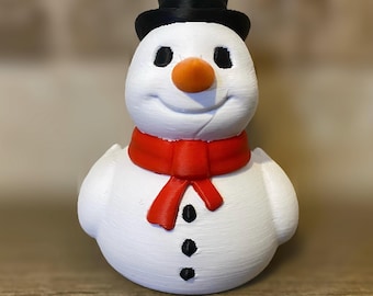 Bonhomme de neige canard - figurine imprimée en 3D - décoration de tableau de bord de voiture - cadeau canard - croisières - objets de collection