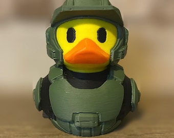 Canard en chef du jeu vidéo - figurine imprimée en 3D - décoration de tableau de bord de voiture - cadeau canard - croisières - objets de collection