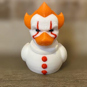 Evil Killer Clown Duck- 3D Printed Figurine