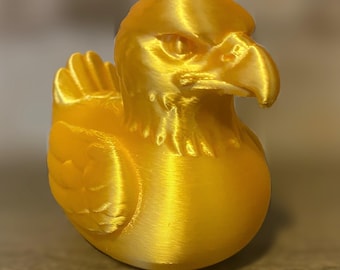 American Eagle Duck - Gold - 3D Printed Figurine - Car Dashboard Decor - Ducking Gift - Cruises - Collectibles