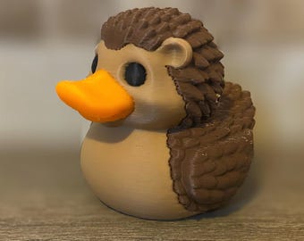 Pato erizo - Figura impresa en 3D - Decoración para el salpicadero del coche - Regalo original - Cruceros - Artículos de colección