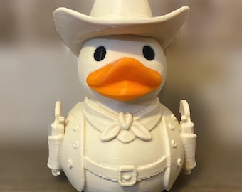 Cowboy Duck | 3D Printed Duck | Western Duck | Dashboard Duck | Cowboy Gift | Western Decor | Cruise Duck | Car Dashboard Decor