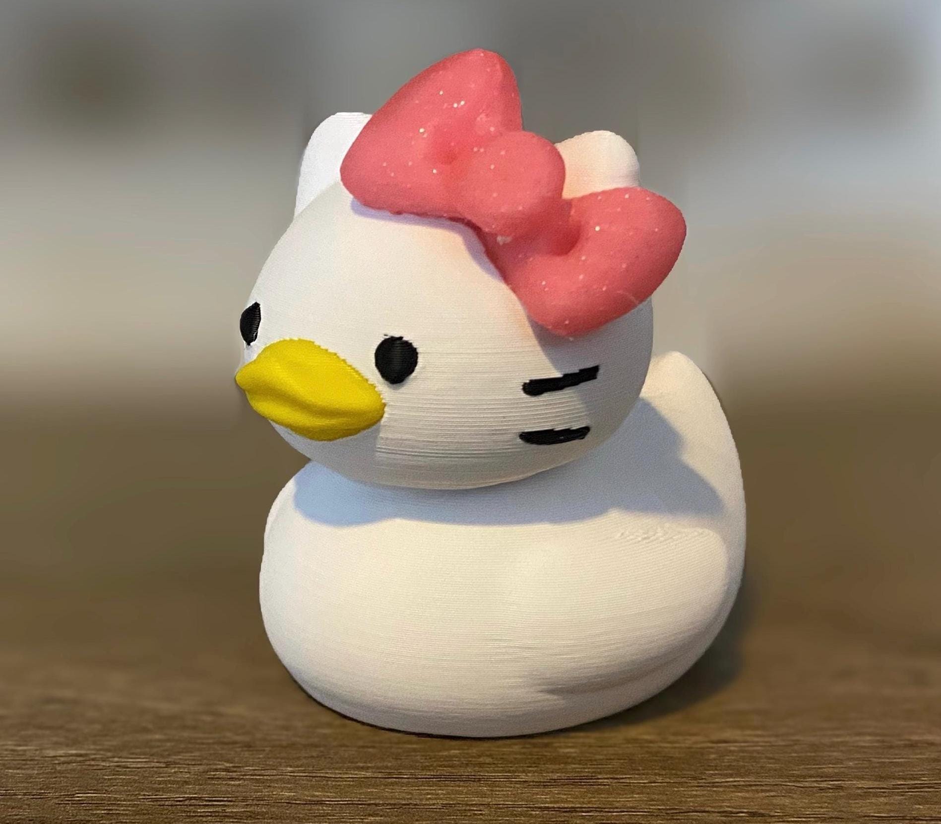 Kitty Ente mit Pink Sparkle Bow Ente