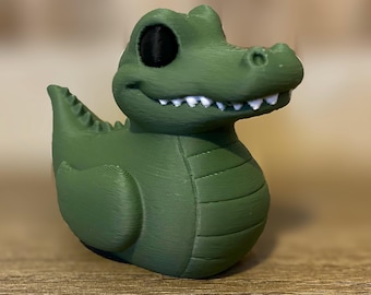 Canard alligator - figurine imprimée en 3D - décoration de tableau de bord de voiture - cadeau canard - croisières - objets de collection