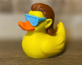 Canard mulet - figurine imprimée en 3D - décoration de tableau de bord de voiture - cadeau canard - croisières - objets de collection