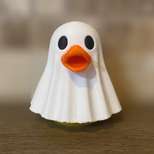 Spooky Ghost Duck - 3D Printed Figurine