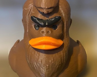 Pato Pie Grande - Figura impresa en 3D - Decoración para el salpicadero del coche - Regalo original - Cruceros - Artículos de colección