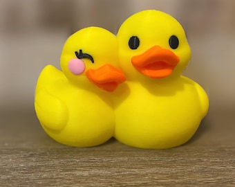 Couple Ducks – Car Dashboard Decor - Cruise Accessory - 3D Printed Collectible Figurine