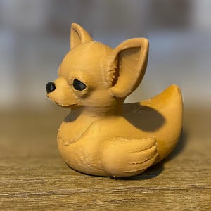 Chihuahua Duck: 3D Printed PLA Plastic Figurine